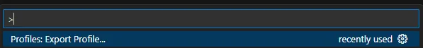 Export Profile Button
