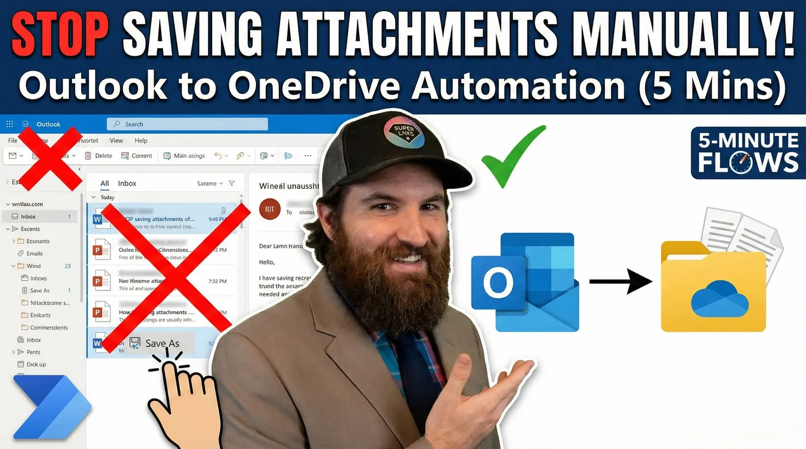 5-Minute Flows: Sync Email Attachments to OneDrive (Step-by-Step)