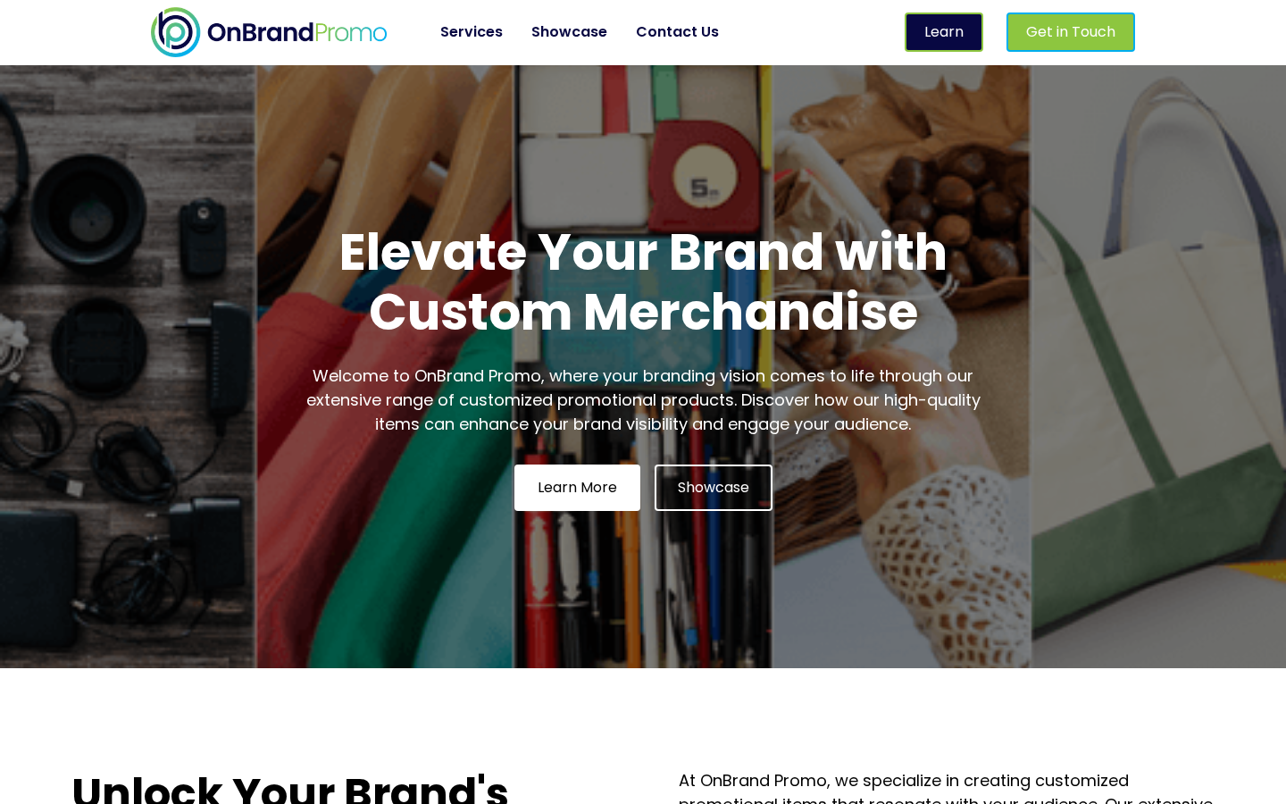 OnBrand Promo interface